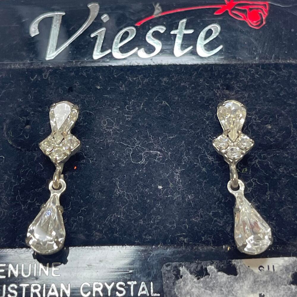 earrings Australian crystal dangle post style costume jewelry formal wedding